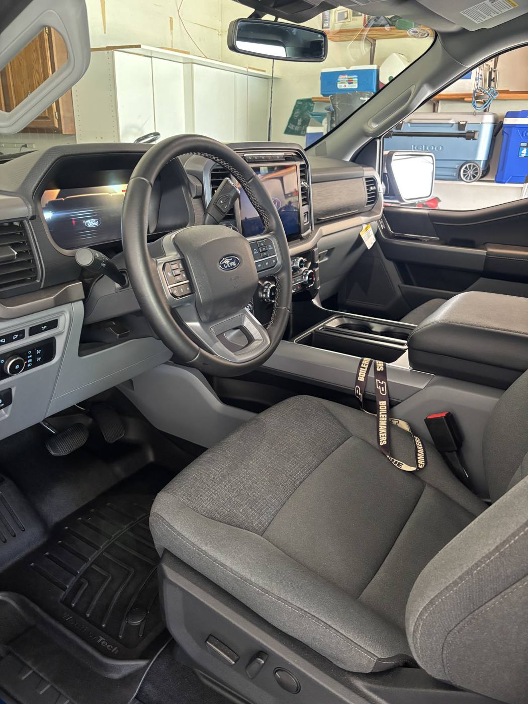 Ford F-150 driver cockpit cleaned and detailed