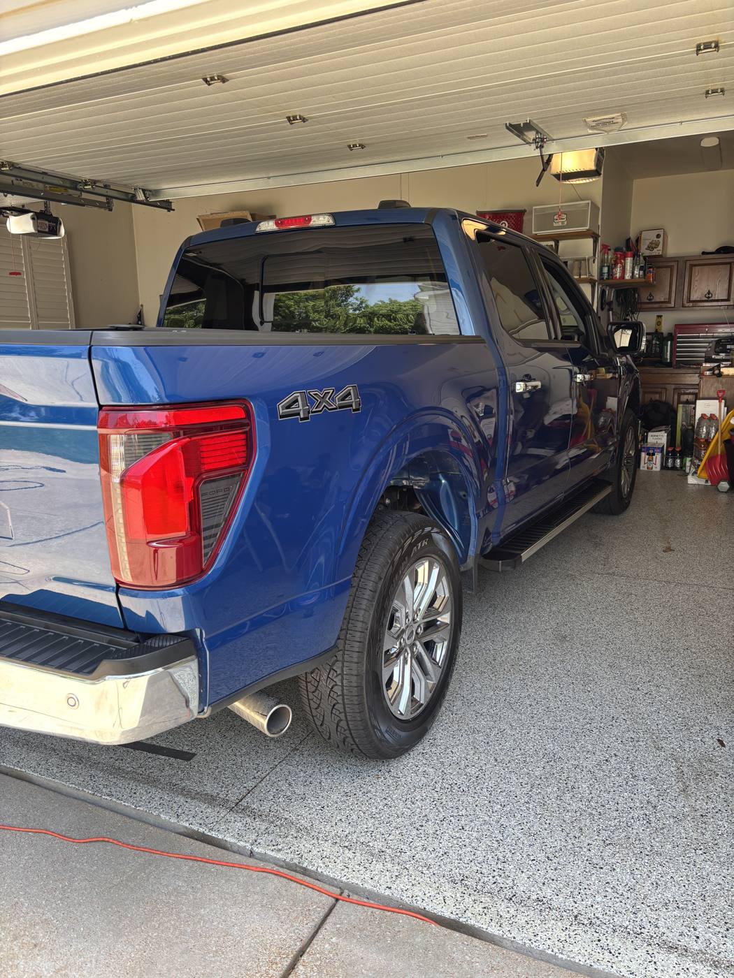 Ford F-150 rear quarter cleaned and glossy